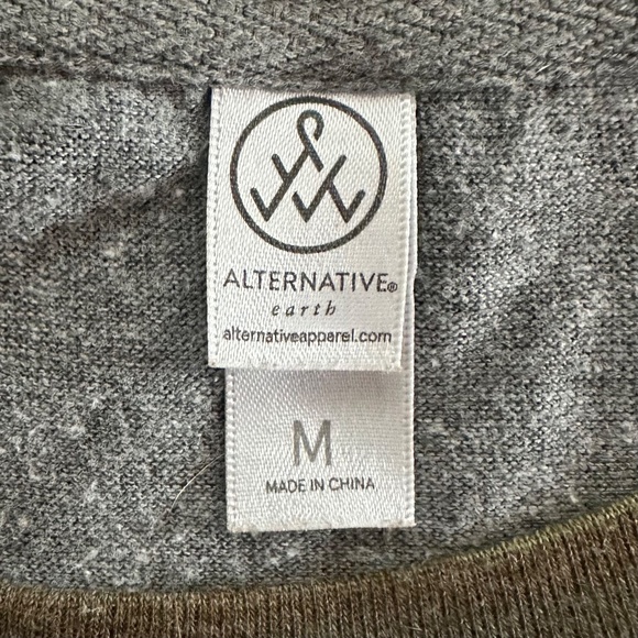 Alternative Apparel Camo Raglan Shirt Baseball Tee Medium - Picture 4 of 4